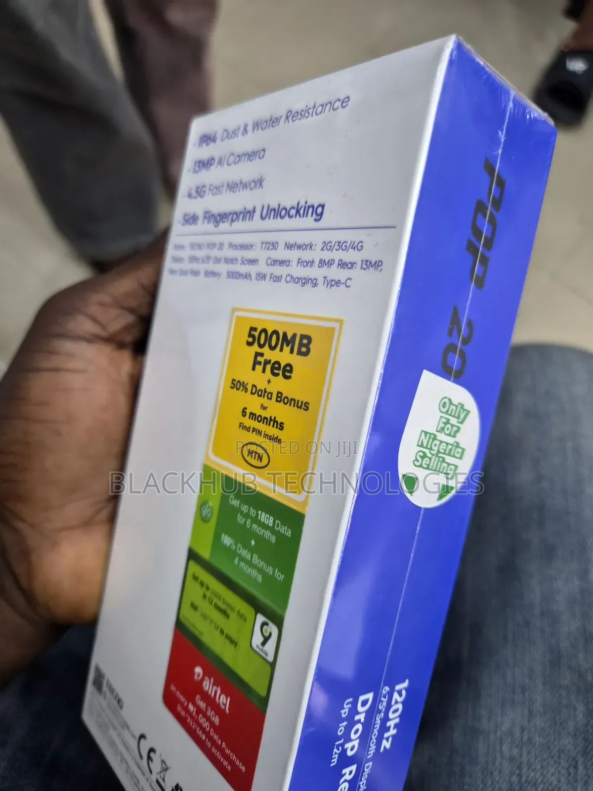 New Tecno Pop 20 64 GB Black