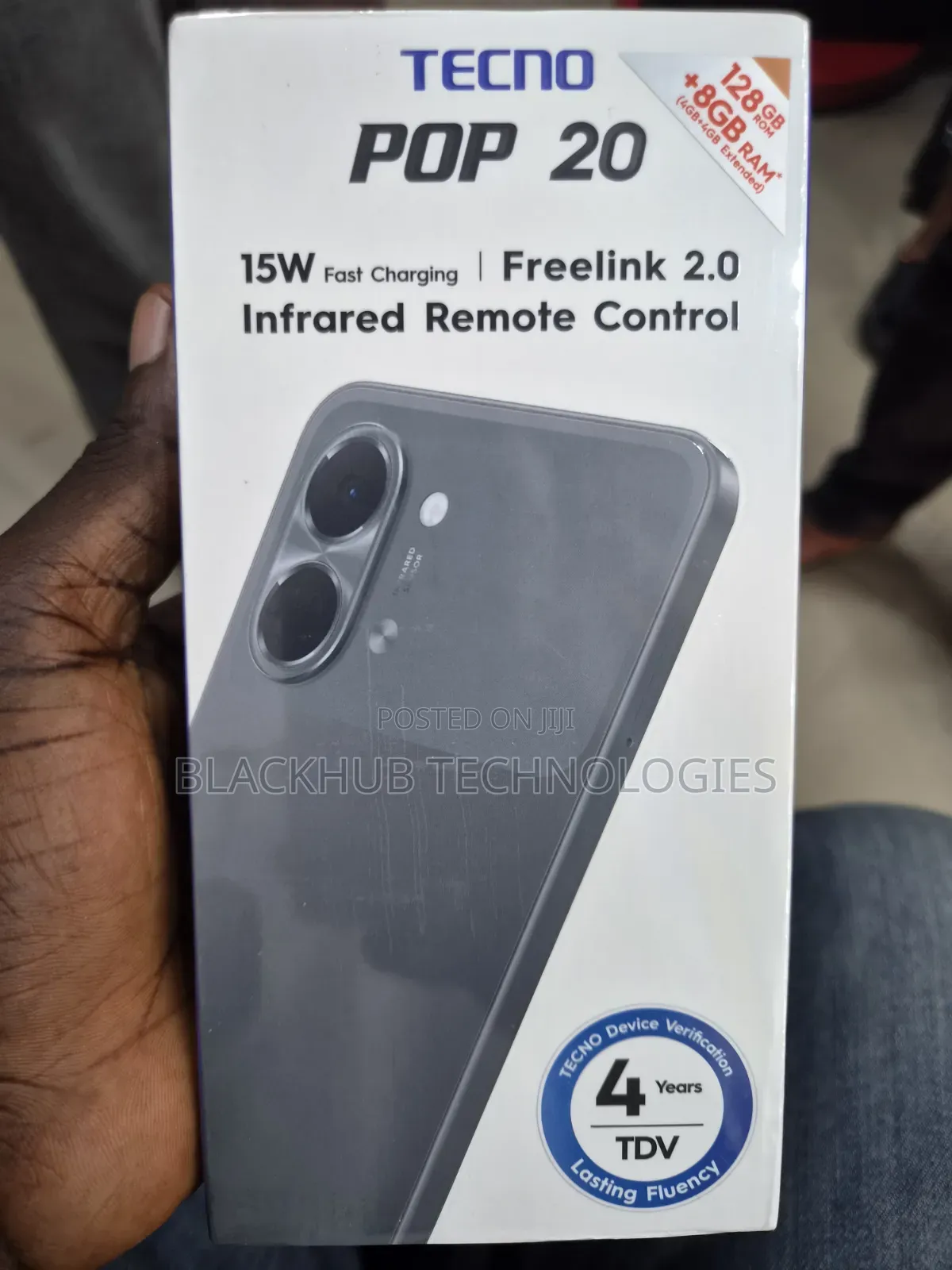 New Tecno Pop 20 128 GB Black