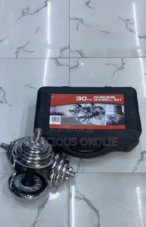 30kg Chrome Dumbbell Set