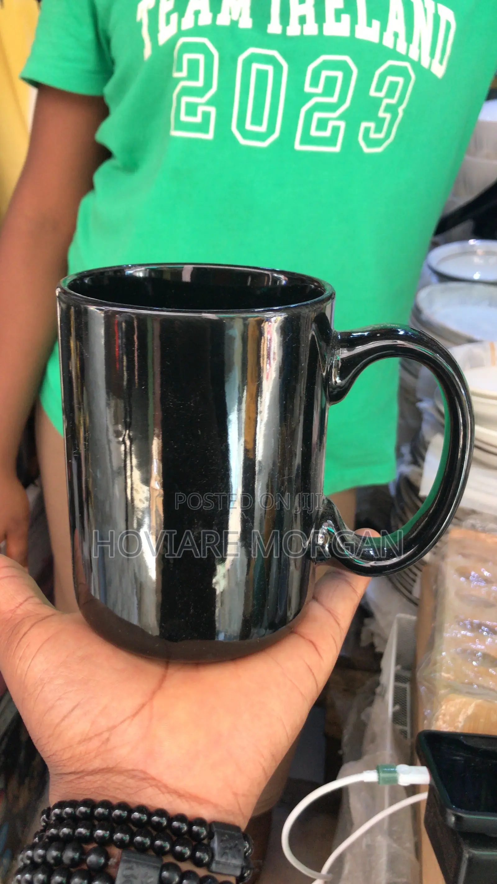 Plain Black Cup for Sovernier