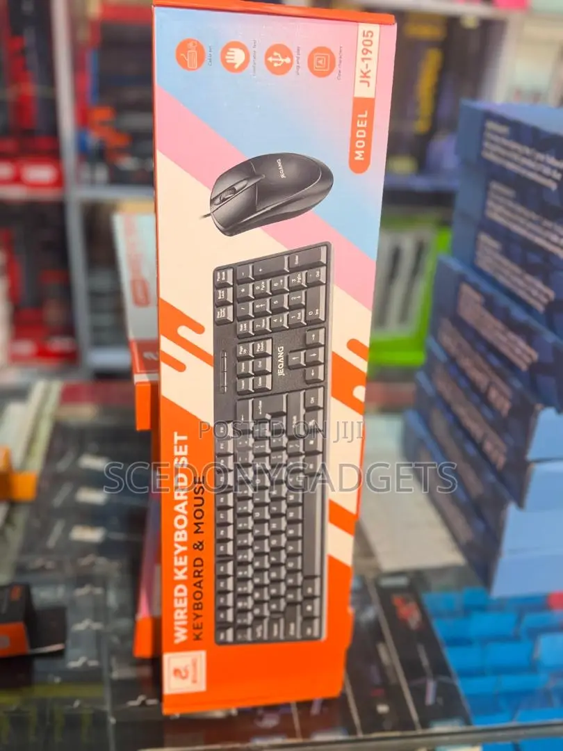 Jeqang Jk-1905 Wired Business Mouse Keyboard for /Laptops/Tablets
