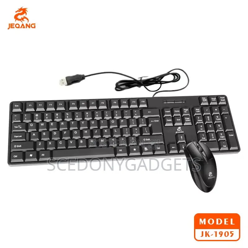 Jeqang Jk-1905 Wired Business Mouse Keyboard for /Laptops/Tablets