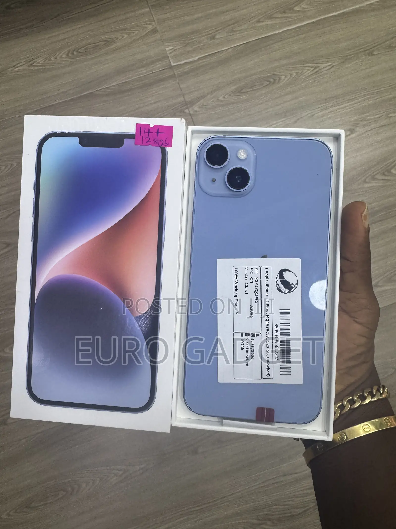 New Apple iPhone 14 Plus 128 GB Blue