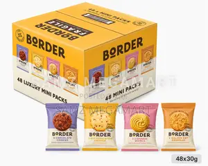 Border Luxury Mini Biscuit Variety Packs 48x30g