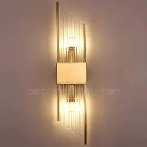 Crystal Lustre Wall Lamp 110-240v 3 Way Dimmable Led Neutral Light