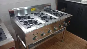 Industrial 6 Burner Gas Cooker Without Oven