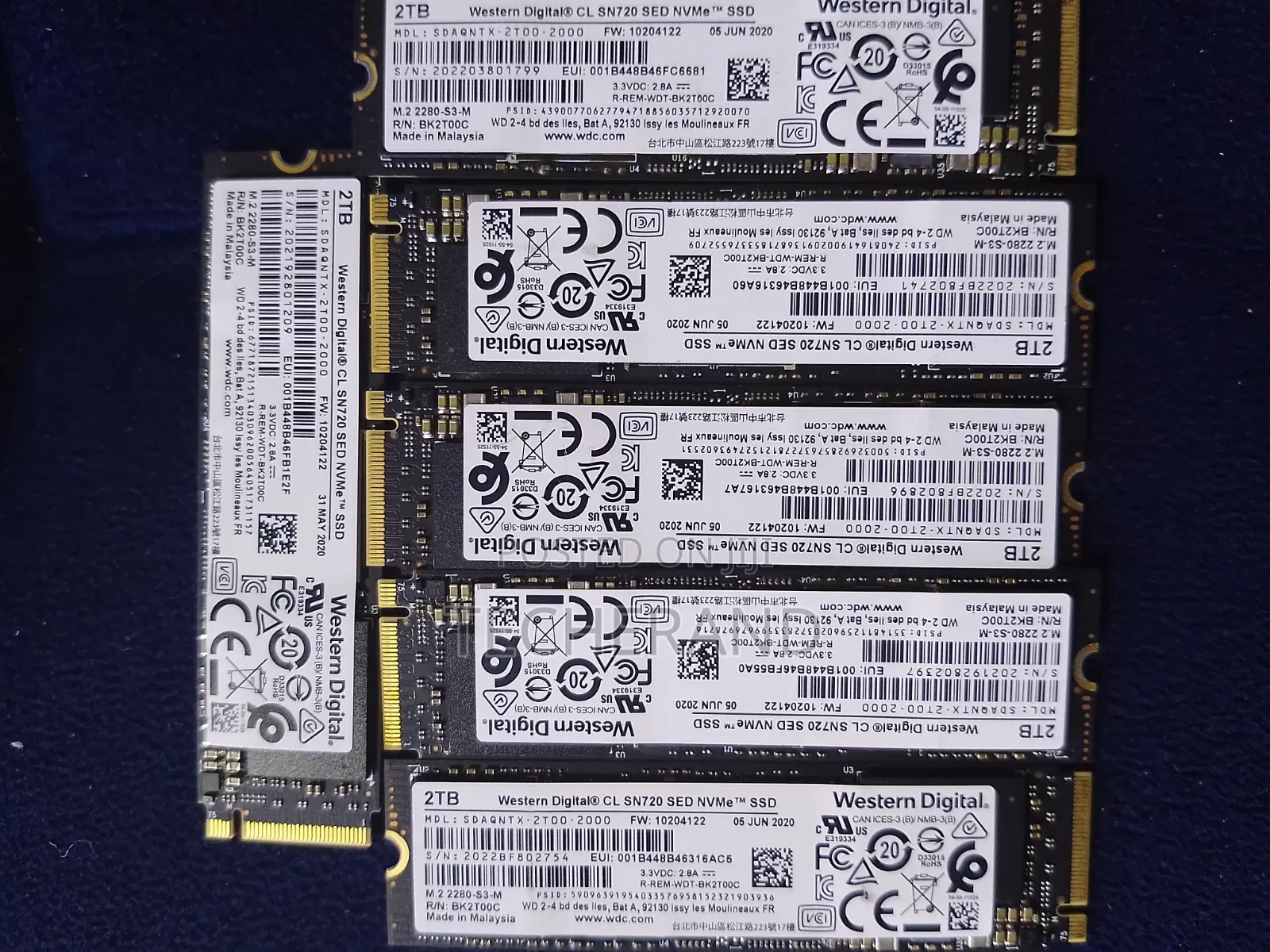 2 Terabyte SSD Cards Nvme Original Pull Out Not New