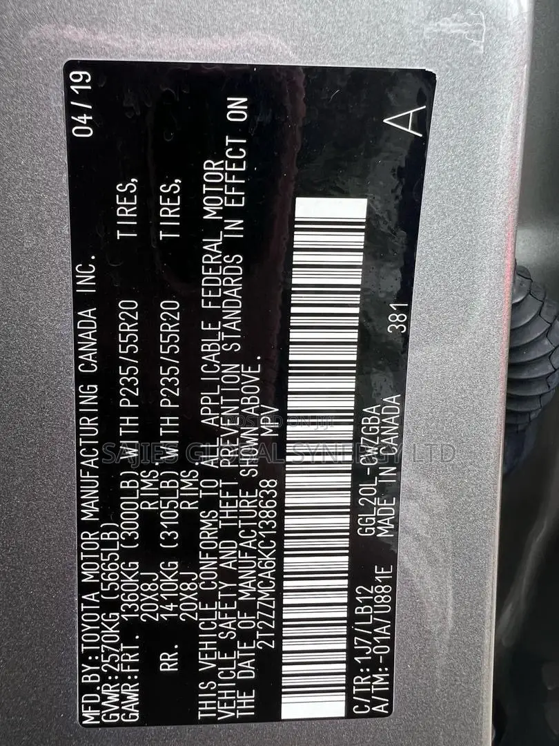 Lexus RX 350 AWD 2019 Gray
