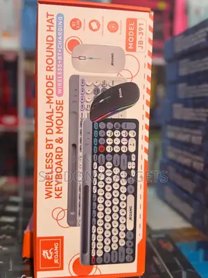 Jeqang Jb-391 Ergonomic Wireless Keyboard Mouse Combo Dual-Mode Bt