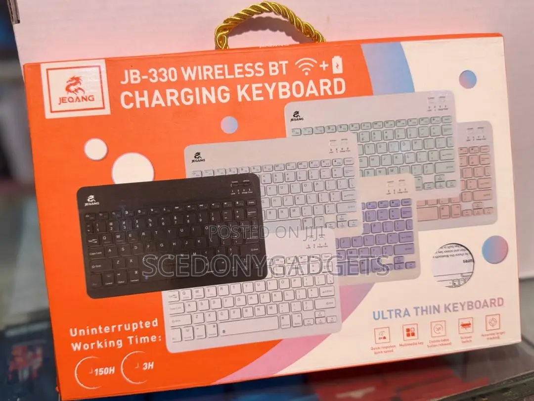 Stylish Slim Mini Portable Jeqang Wireless Bt Charging Keyboard Jb-330