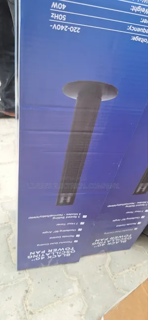 Maxi Black Tower Fan