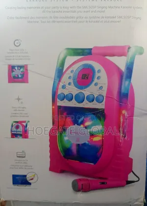 Singing Machine Sml505p Portable Cd+G Karaoke System