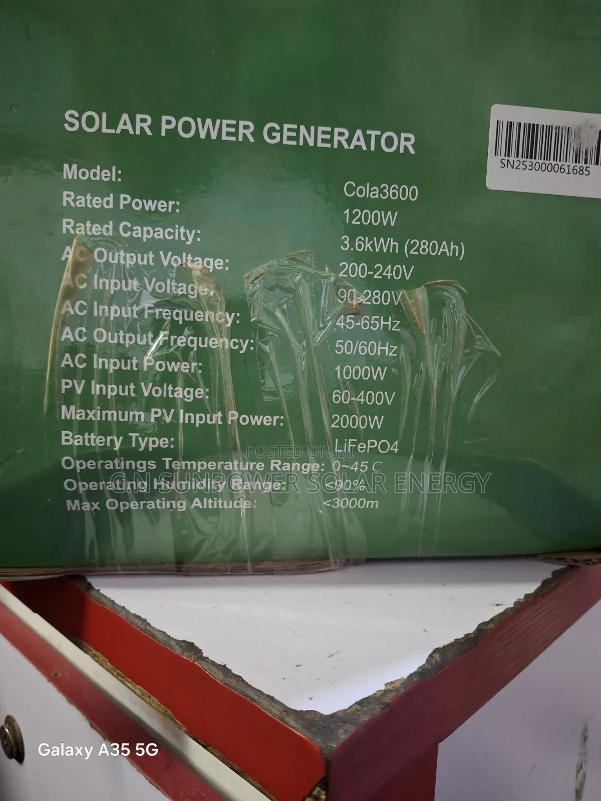 1000w Cola-Solar Generator