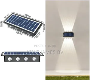 Acrylic 8 Led Solar Wall Light