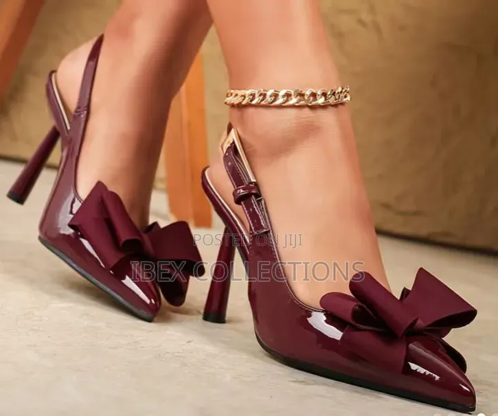 Women's Pointed-Toe High-Heel With Bow Buckle Closure Shoes