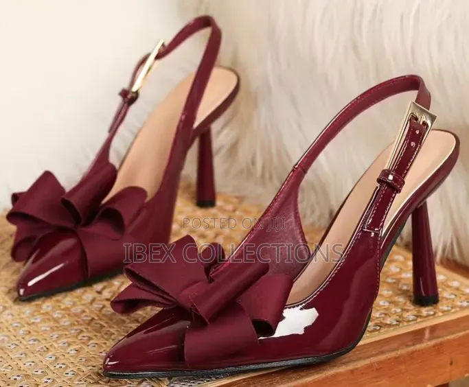 Women's Pointed-Toe High-Heel With Bow Buckle Closure Shoes