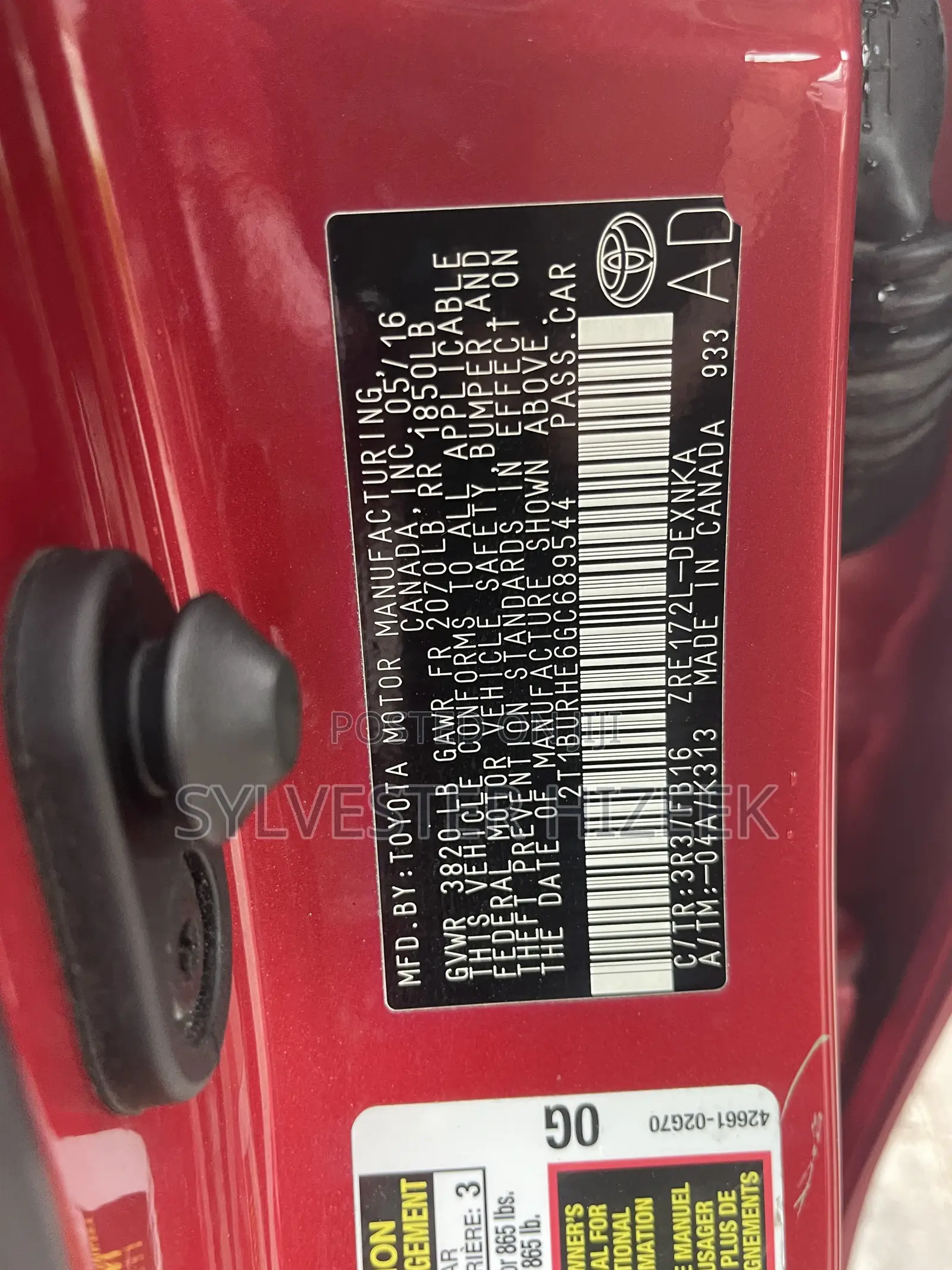 Toyota Corolla 2016 Red