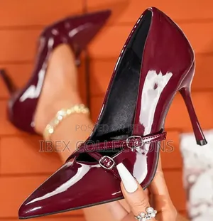 Women's Pointed Stiletto High Heels Party Shoes With Double Buckle.