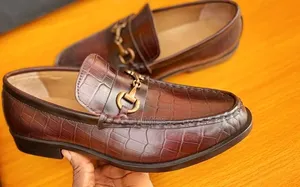James Millions Premium Crocodile Horsebit Loafer