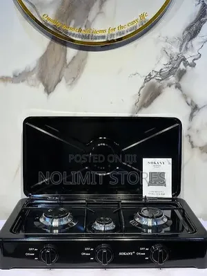 Sokany Stainless Steel Three Burner Gas Stove