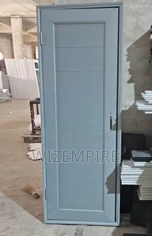 Gray PVC Toilet Doors Available Complete With Handle