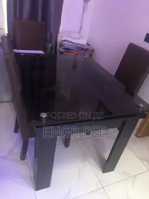 Glass Dining Set With 4 Chairs