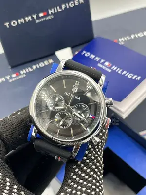 Tommy Hilfiger Quality Men Genuine Leather Wristwatch