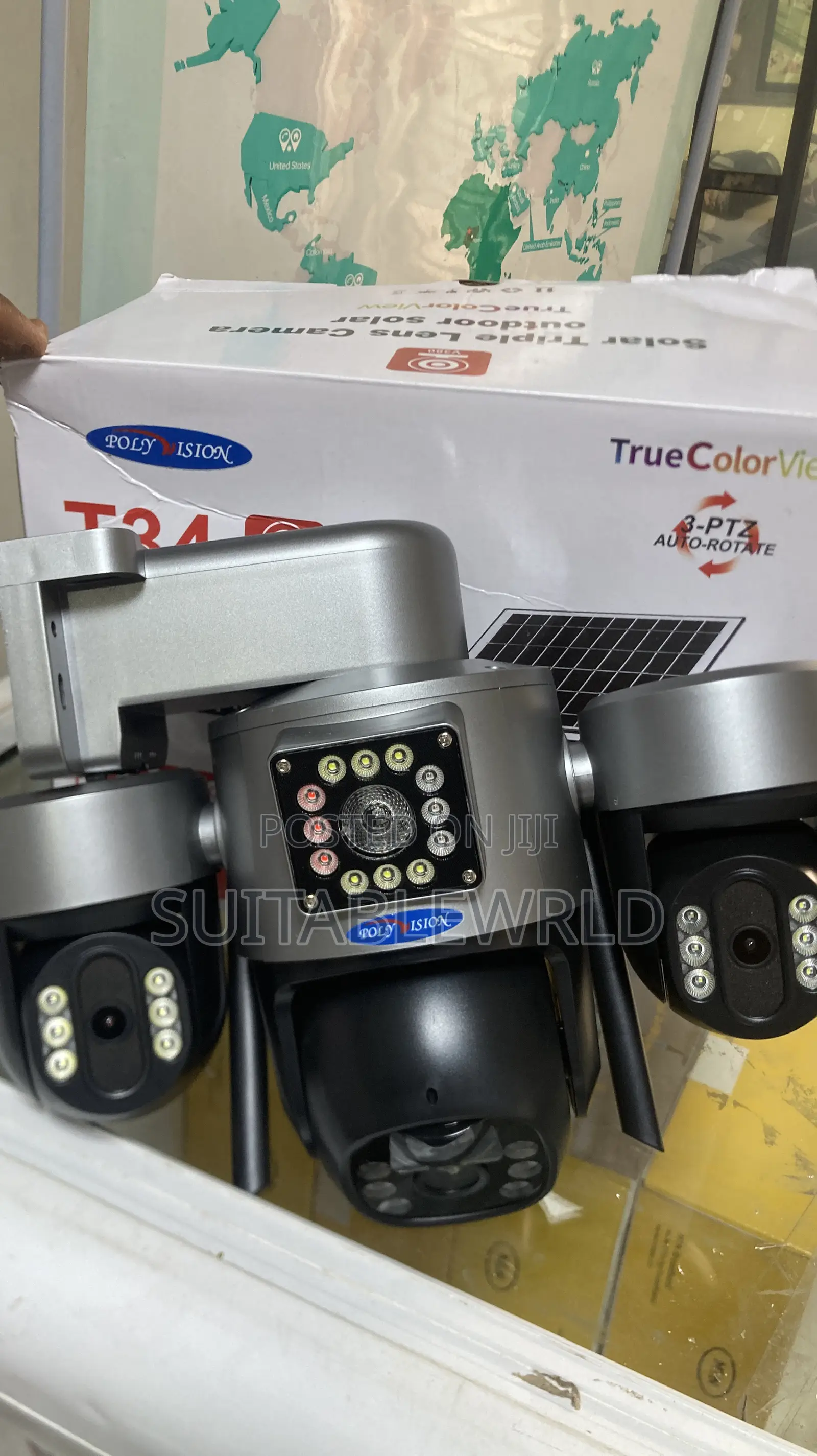 T34 Solar PTZ Camera Three Lens