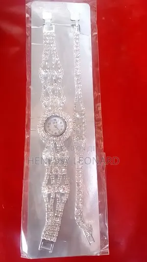 Ice Silver Ladies Wristwatch With Crystal Bracelet