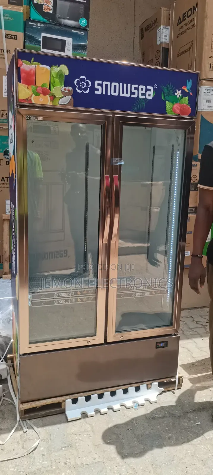 Original S Showsea Glass Freezer