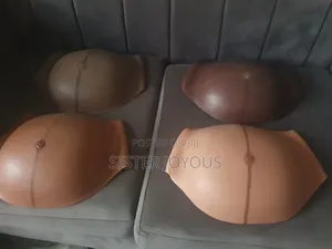 Four Shades of Brown Color. Fake Pregnancy Belly Customized for Them