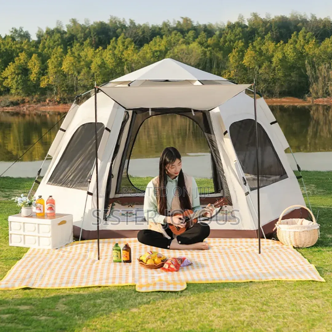 Automatic Pop-up Hexagonal Large Camping Tent
