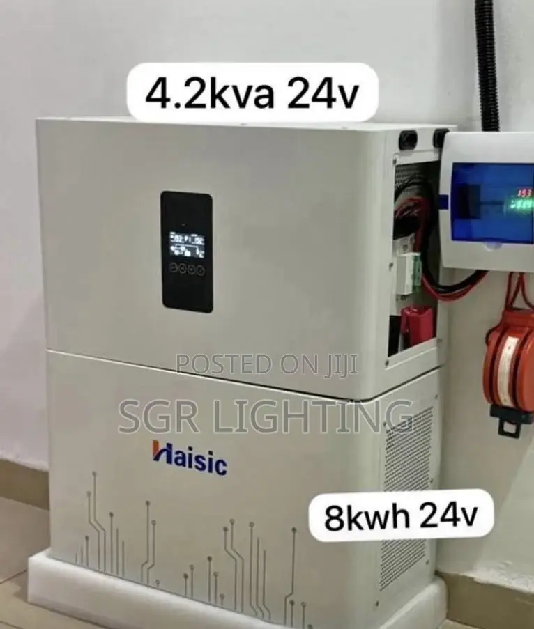 Haisic 4.2kva Hybrid Inverter 8kwh Lithium Battery All-in-One Solar