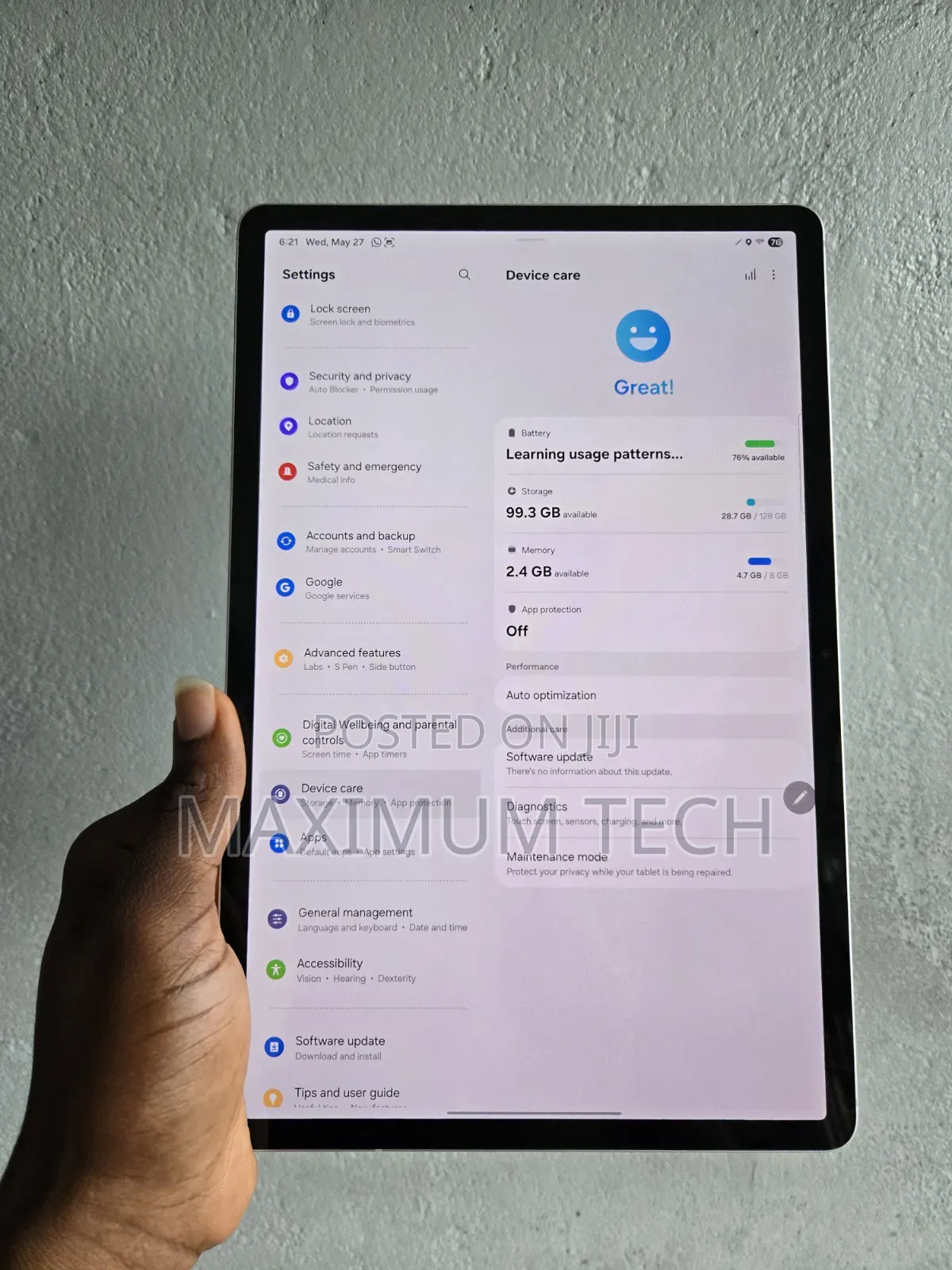 Samsung Galaxy Tab S8+ 128 GB Silver