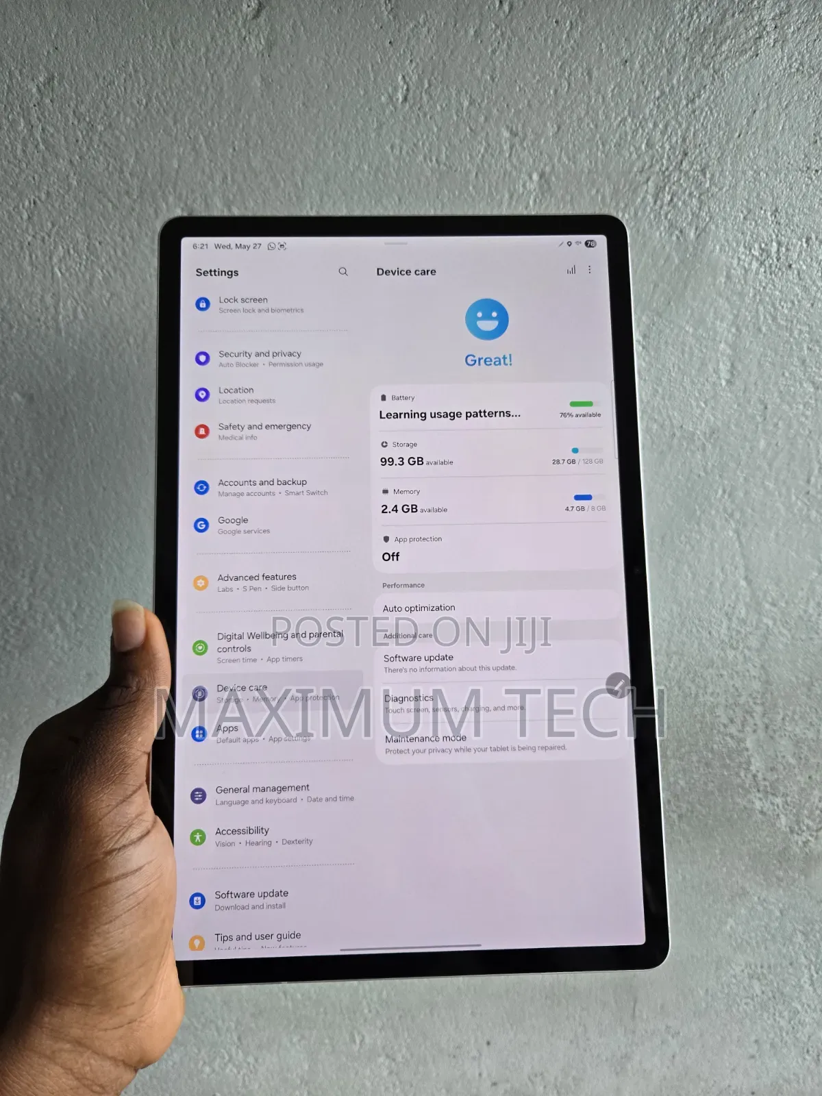 Samsung Galaxy Tab S8+ 128 GB Silver