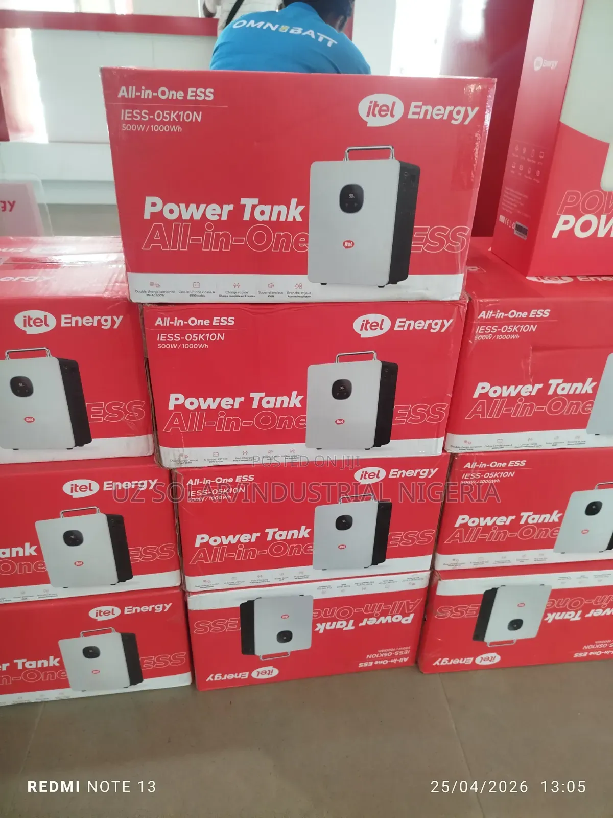 1kwh (500w) Itel Solar Generator