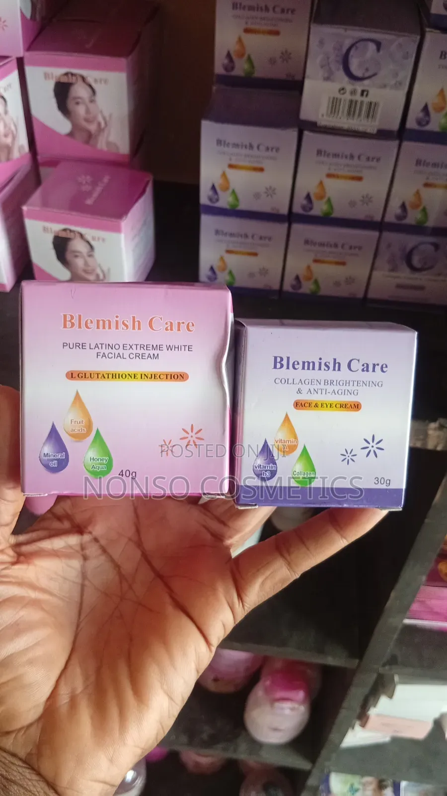 Blemish Care Face and Eyes Creams