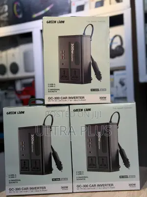 Green Lion Gc-300 Car Inverter 7-in-1 Multi-port / Dc To Ac Dc 12.8v