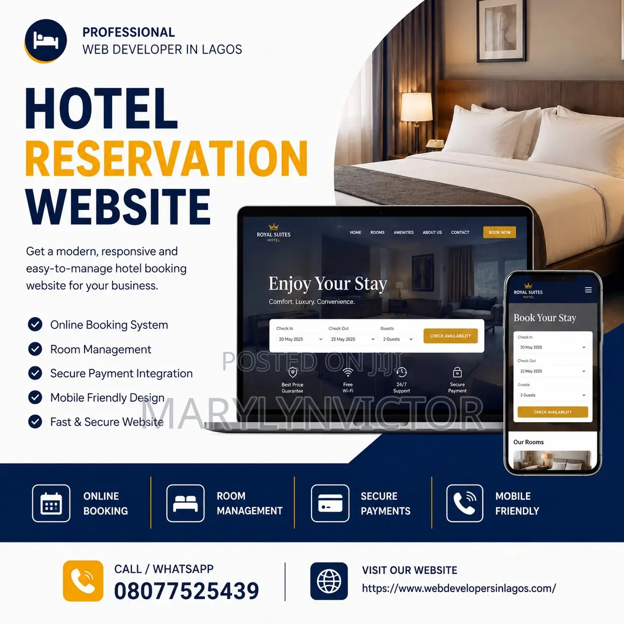 Rerservation/Booking/Shortlet Web Developers In Lagos