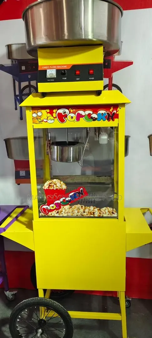 Yellow Pop Corn Machine