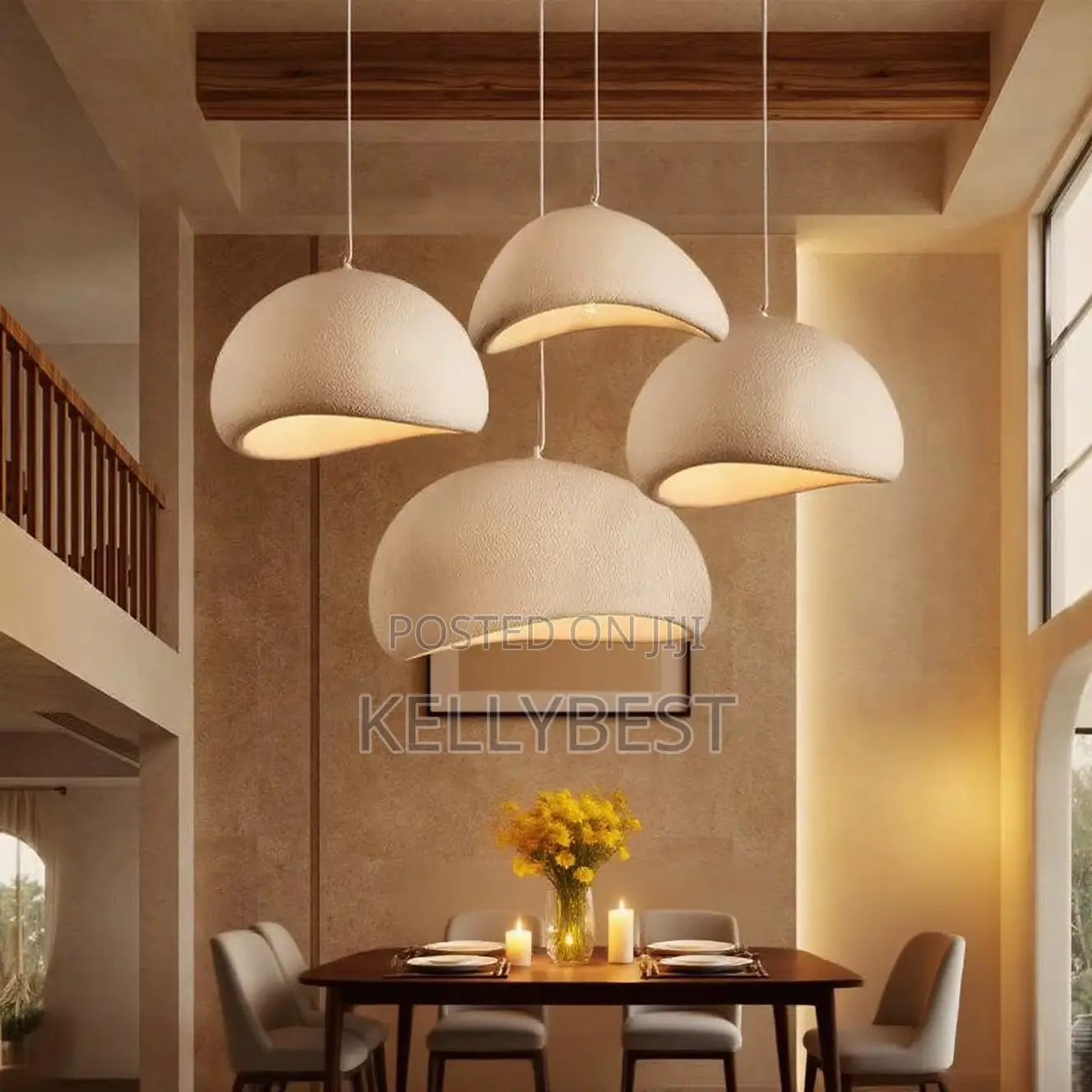 Semi-Circular Dropping Chandelier