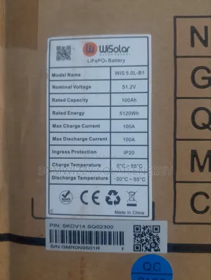 High Quality 5kwh Lithium Battery 48v. Wisolar
