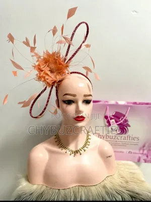 Peach Facinators for Women