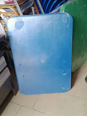 Blue Resturant Table With Iron Leg