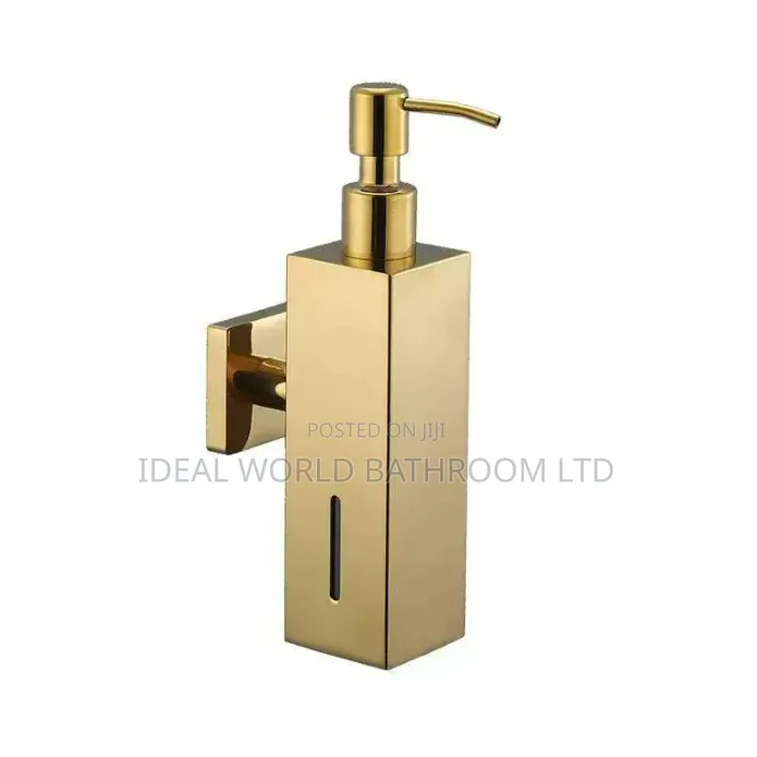 Gold Soap Dispenser Square Shape