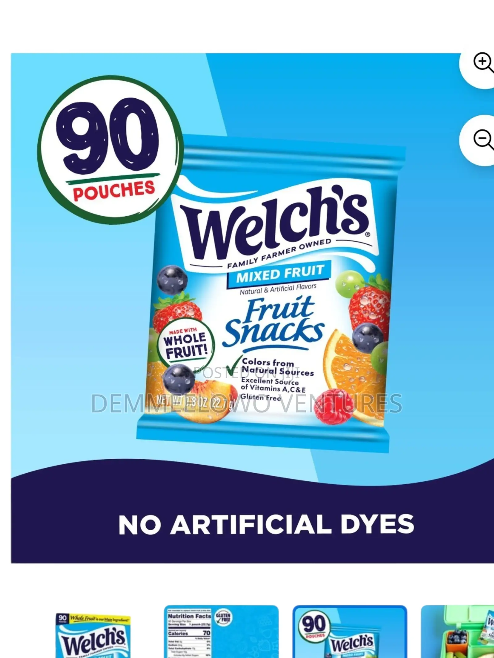 Welch's Mixed Fruit Snacks 90 Pouches