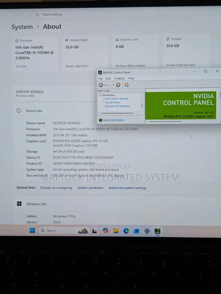 Laptop Dell Precision 5560 32GB Intel Core i9 SSD 1T