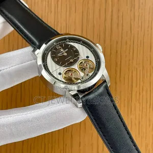 Jaeger-Lecoultre Open Heart Mechanical Stainless Steel Leather Strap