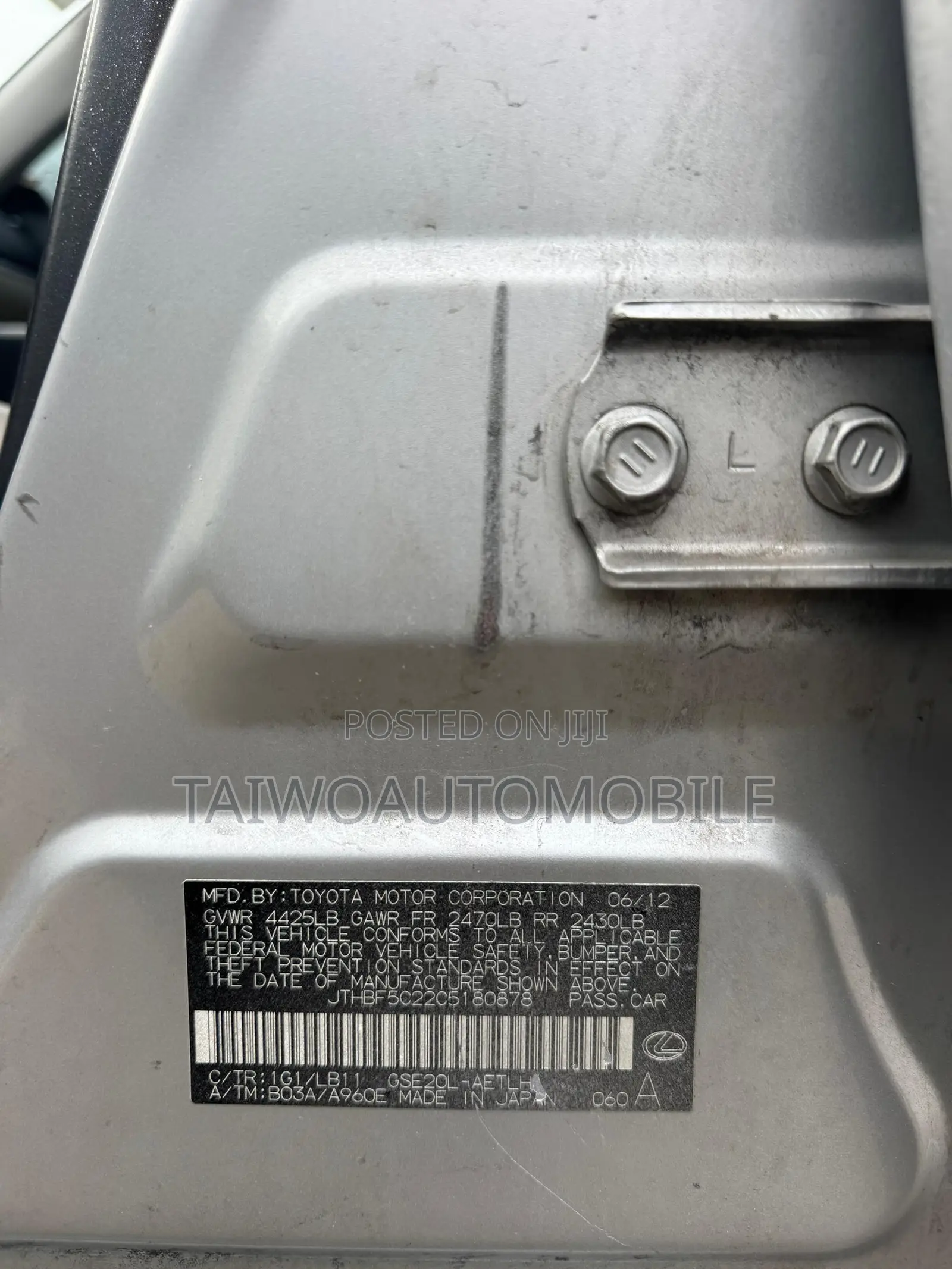 Lexus IS 2012 Silver