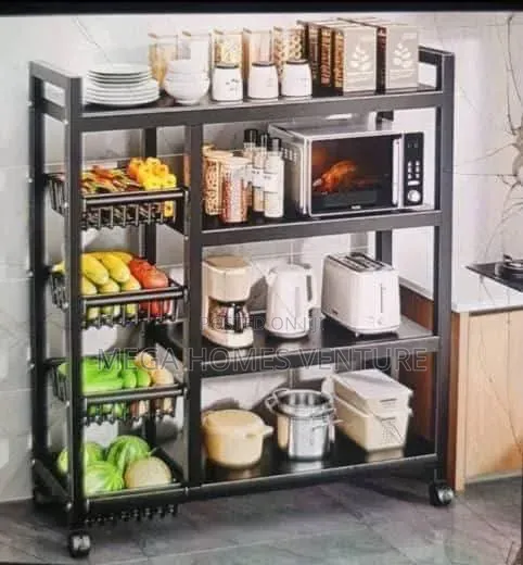 Steel Kitchen Rack With Basket